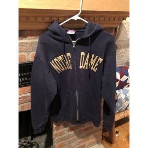 Notre Dame zip up hoodie